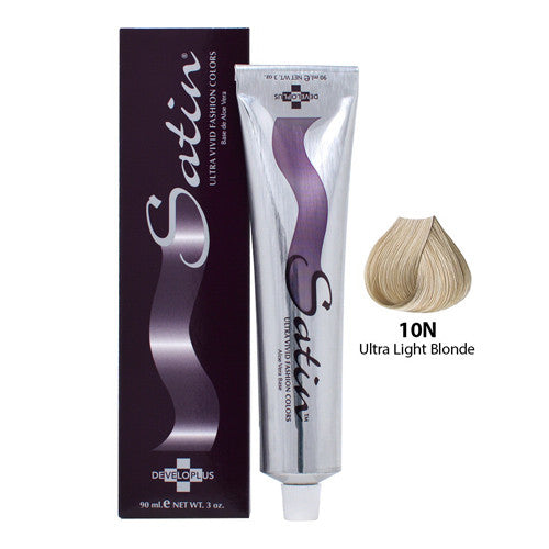 Developlus Satin Hair Color #10N Ultra Light Blonde, 3 Oz